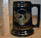 1973 East Brunswick Independent Fire Co  35th Anniversary Ceramic Mug Stein Nj