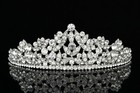 Floral Bridal Headpiece Rhinestone Crystal Prom Wedding Tiara V819
