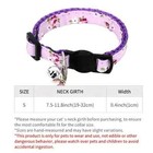 Adjustable Breakaway Cat Dog Floral Pattern Puppy Kitten 1 Pet Collar W 2 Charms