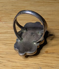 Vintage Handmade American Green Turquoise Ring  Sterling   Size 9 75