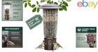 Weight-activated Squirrel Proof Bird Feeder With 4 Feeding Ports For Wild Birds