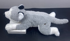Fao Schwarz Adopt-a-pet Toy Plush Wolf Husky Dog Laying White Gray
