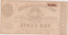 State Of Alabama 10 Cents Crisp Cu 1863 Fractional Obsolete Note Cr-8 Currency