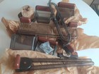 Nos Vintage 1970s Plastic Bathroom Set Mid Century Modern Smoked Brown