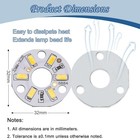 5pcs 3w 3000k Warm White High Power Led Chip  6-led 5730 Smd Super Bright Chip