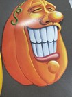Lot 4 Vintage Die Cut Crazy Pumpkin    Halloween Decorations  Beistle Co  1997