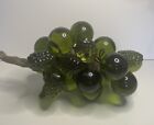 Vintage Mid Century Modern Green Lucite Grape Cluster