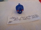 Vintage Gumball vending Halloween Scary Blue Mechanical Skull Head Charm toy