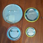 Lot Of 4 Humorous Pinback Buttons 