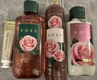 Bath   Body Works Rose 4 Piece Gift Set Lotion  Wash  Mist   Hand Cream - New