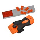 2 Plastic Blade Scraper   100pcs 1 5  Double Edge Blades For Tint Glue Removal