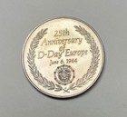 Wwii D-day 25th Anniversary Dwight D  Eisenhower Bronze Medal Coin Token