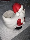 Vintage Mid Century Santa With  Bag Candy Dish Planter