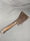 Vtg Nichols Bros Greenfield Mass  8 Meat Cleaver Hog Splitter Arrow Heart Logo
