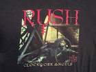 Vintage Rush 2012  clockwork Angels  Tour  Concert T-shirt  Black  Large