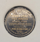 Antique Garden Court Powder Face Cosmetic Purse Advertising Tin
