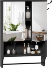 Bathroom Wall Cabinet With Mirror  Medicine Cabinet With 2 Door And Adjustabl   