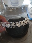 Tiara Crown With Crystal  Pearl   Rhinestone By Davids Bridal Headpiece New 