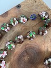 Jewelry Vtg Chinese Cloisonne Brown   Plum Floral Enamel Hand Knot Bead Necklace