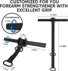 Forearm Strengthener And Wrist Roller  43 3 Inch Or 51 2 Inch Ultra Strong Nylon