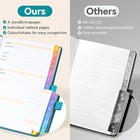 Address Book With Colorful Alphabetical Tabs 8 4  X 5 7      Hardcover Contact