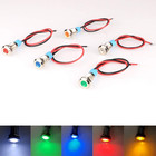 5pcs 8mm Led Metal Indicator Light Ac dc 12-24v Waterproof Signal Lamp Pilot Das