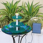6 5w Bird Bath Solar Pump With 3 Tiered solar Fountain Outdoor Diy Decor Garden
