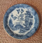 Lot Of 2 Vintage Blue Willow Butter Pat Dishes 3 1 2 