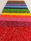 2 5 Inch Yummy Twist Jelly Roll 100  Cotton Fabric Quilting Strips 17 Pcs