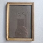 1920s Solid Brass Picture Frame 5in By 7in Nice Early Piece Detailed Border