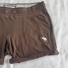 Abercrombie   Fitch Brown Sweat Shorts With Pockets Y2k Vintage Mcbling