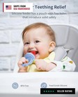Silicone Baby Fruit Food Feeder  2 Pack 