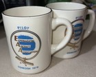 Pair Of 1978 Experimental Aircraft Association Eaa Coffee Mugs Oshkosh Usa