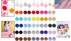 Stylish Variety Pack  60 Faux Fur Pom Poms Keychains In 30 Colors - Accessories