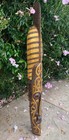 Tribal Primative Mohawk Wood Mask 39    Inches