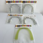 Lot Of 5 Boutique Purse Handles Mixed  As Shown 4 Striped 1 Green Bag Handle