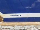Vintage Greyhound Porcelain Sign Rare Old 1959 Cameo La Bus Line Transit 31x16 