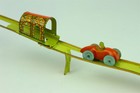 Vintage 1930s Unique Art Capitol Hill Racer Tin Windup Toy Complete Working