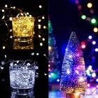 100 200 Led Waterproof Solar Power Christmas Tree Fairy String Party Lights Lamp