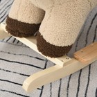 Qaba Baby Rocking Horse Lion W sound plush Stuffed Rocking Animals wooden Rocki