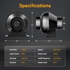 4 Inch Inline Duct Fan With Controller Air Carbon Filter 8ft Ducting