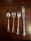 Reed   Barton Sterling Silver Tara Flatware Place Setting Knife Fork Spoon  925