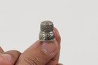 Antique Sterling Silver Simons Bros Co Thimble Floral Design Silver 4 59 Grams