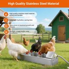 Automatic Chicken Waterer Dispenser 1 Gallon Large Stainless Poultry Feeder
