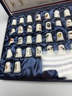 M   M Watch Co Collector   s Bird Thimble Set Feathered Fantasy Porcelain Thimbles