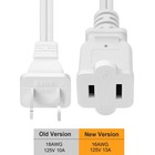 2 Prong Extension Cord Us Ac 2prong Male And Female Power Cable Spt2 16awg 13a 1