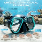 Snorkeling Gear For Adults  Dry-top Snorkel Set Scuba Diving Mask  180   Panorami
