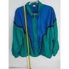 Vintage 80s 90s The Body Co Teal Blue Windbreaker Jacket Lightweight Retro