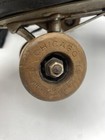 Antique Vintage Hyde Athletic Shoe Roller Skates Chicago Wood Wheels Sz 8