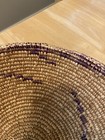 Vtg Coil Basket Fruit Bowl Wall Art Tightly Woven African Tribal 10 5    - Sturdy